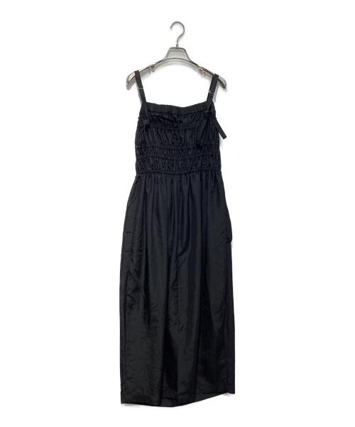 emmi atelier（エミアトリエ）emmi atelier (エミアトリエ) シャーリングワンピ―ス ブラック サイズ:1の古着・服飾アイテム