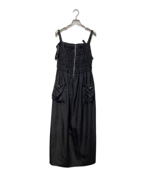 emmi atelier（エミアトリエ）emmi atelier (エミアトリエ) シャーリングワンピ―ス ブラック サイズ:1の古着・服飾アイテム