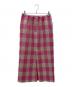 DRAWER (ドゥロワー) ブロックチェック シルクネップツイードスカート ピンク×ベージュ サイズ:36：10000円