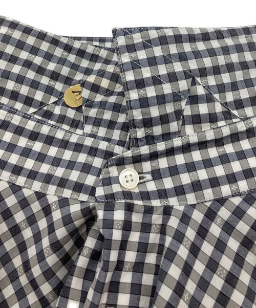 LOUIS VUITTON（ルイ ヴィトン）LOUIS VUITTON (ルイ ヴィトン) モノグラムチェックシャツ グレー サイズ:XLの古着・服飾アイテム