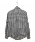 LOUIS VUITTON (ルイ ヴィトン) モノグラムチェックシャツ グレー サイズ:XL：18000円