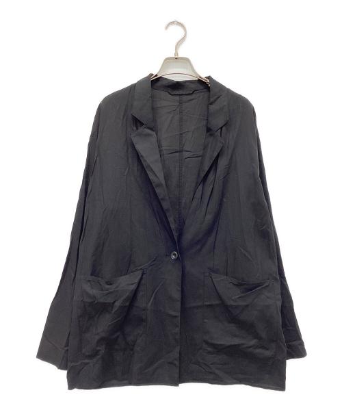 Spick and Span（スピック＆スパン）Spick and Span (スピック＆スパン) シアーコットンツイルルーズジャケット ブラック サイズ:Freeの古着・服飾アイテム