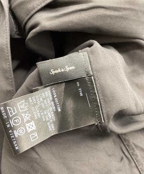 Spick and Span（スピック＆スパン）Spick and Span (スピック＆スパン) シアーコットンツイルルーズジャケット ブラック サイズ:Freeの古着・服飾アイテム