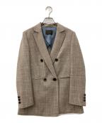 TOMORROW LAND collectionトゥモローランドコレクション）の古着「ダブルブレストジャケット」｜ベージュ