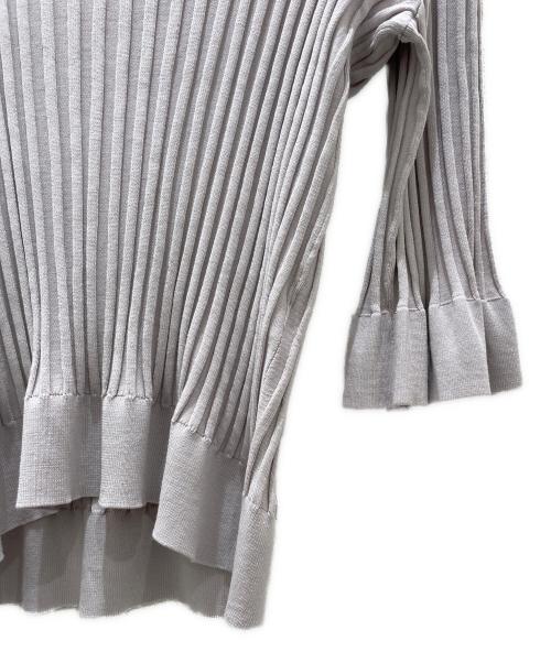 DRAWER（ドゥロワー）DRAWER (ドゥロワー) SUMMER 16Gフレアスリーブリブニット パープル サイズ:1の古着・服飾アイテム