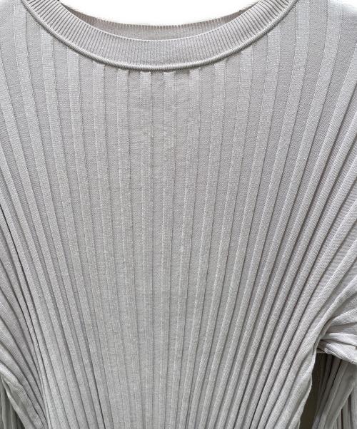 DRAWER（ドゥロワー）DRAWER (ドゥロワー) SUMMER 16Gフレアスリーブリブニット パープル サイズ:1の古着・服飾アイテム