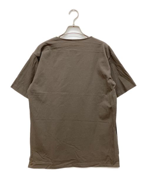 ISAMU KATAYAMA BACKLASH（イサムカタヤマ・バックラッシュ）ISAMU KATAYAMA BACKLASH (イサムカタヤマ・バックラッシュ) シープレザー半袖シャツ ブラウン サイズ:Mの古着・服飾アイテム