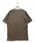 ISAMU KATAYAMA BACKLASH (イサムカタヤマ・バックラッシュ) シープレザー半袖シャツ ブラウン サイズ:M：8000円