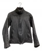 CIVILIZEDシヴィライズド）の古着「ダブルジップ レザージャケット」｜ブラック