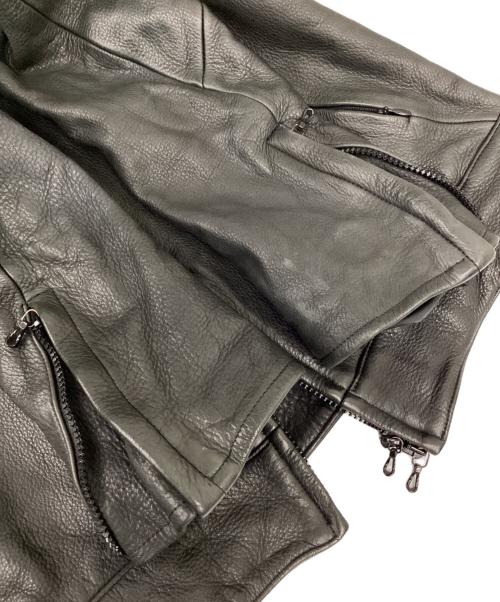 CIVILIZED（シヴィライズド）CIVILIZED (シヴィライズド) ダブルジップ レザージャケット ブラック サイズ:2の古着・服飾アイテム