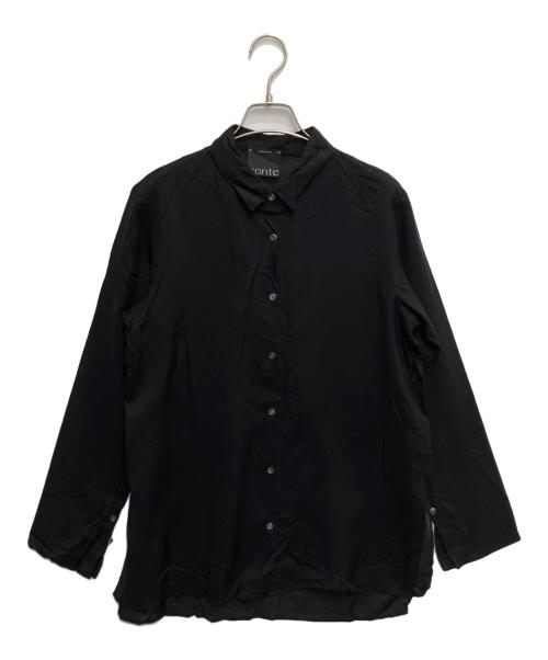 Con te（コンテ）Con te (コンテ) キュプラシルク シャツ ブラック サイズ:FREEの古着・服飾アイテム