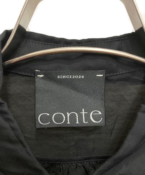 Con te（コンテ）Con te (コンテ) キュプラシルク シャツ ブラック サイズ:FREEの古着・服飾アイテム