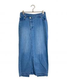 allureville（アルアバイル）の古着「デニムタイトスカート　ロングスカート　コットンスカート　25SS」｜インディゴ