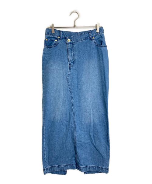 allureville（アルアバイル）allureville (アルアバイル) デニムタイトスカート　ロングスカート　コットンスカート　25SS インディゴ サイズ:2の古着・服飾アイテム