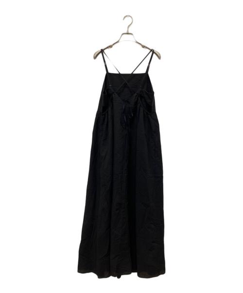 Spick and Span（スピック＆スパン）Spick and Span (スピック＆スパン) コットンサッカーキャミワンピース ブラック サイズ:38の古着・服飾アイテム