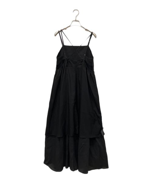 Spick and Span（スピック＆スパン）Spick and Span (スピック＆スパン) コットンサッカーキャミワンピース ブラック サイズ:38の古着・服飾アイテム