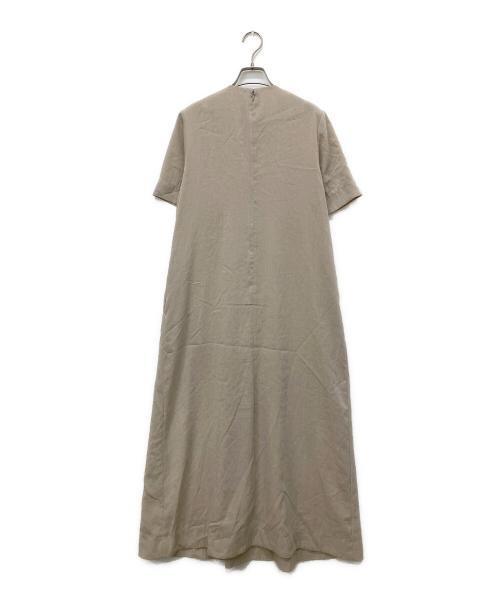 TODAYFUL（トゥデイフル）TODAYFUL (トゥデイフル) ハーフスリーブタックドレス ベージュ サイズ:38の古着・服飾アイテム