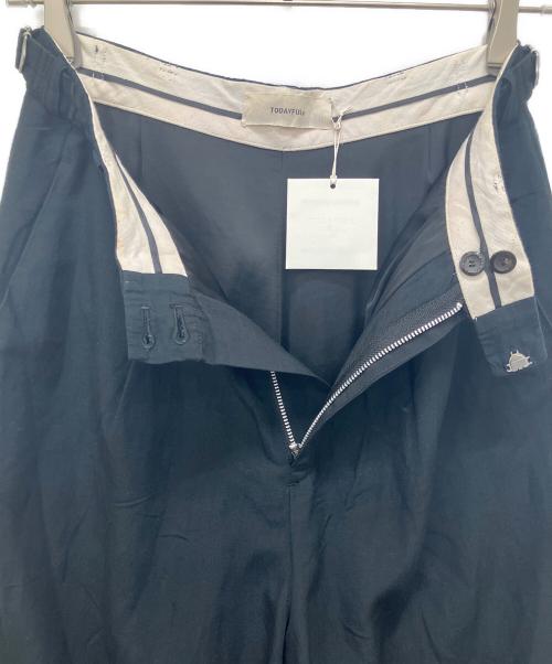 TODAYFUL（トゥデイフル）TODAYFUL (トゥデイフル) リネングルカパンツ ブラック サイズ:38の古着・服飾アイテム