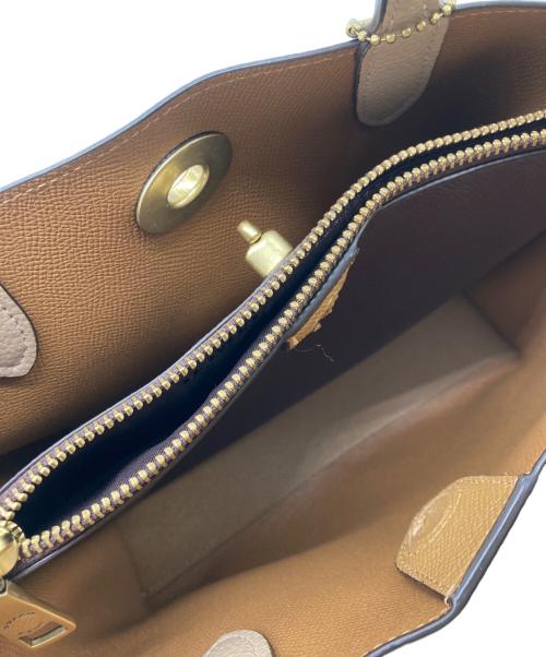COACH（コーチ）COACH (コーチ) ウィロウ トート 24 カラーブロック ベージュの古着・服飾アイテム