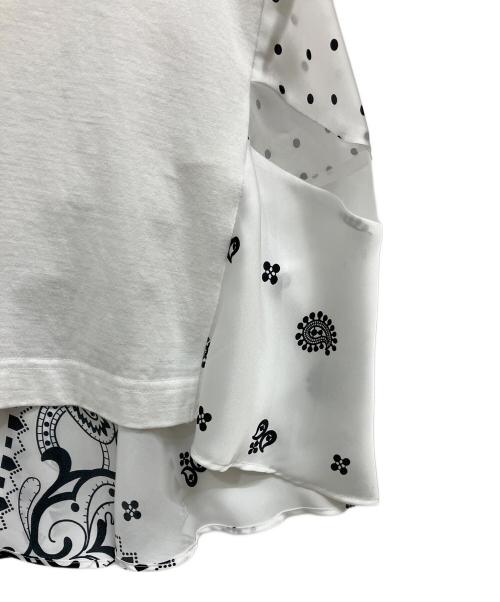 sacai（サカイ）sacai (サカイ) アーカイブペイズリーTシャツ ホワイト サイズ:1の古着・服飾アイテム
