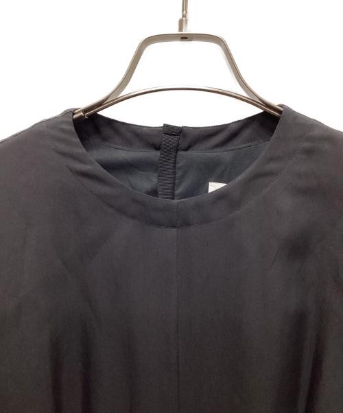 JIL SANDER（ジルサンダー）JIL SANDER (ジルサンダー) フルーテッドスリーブドレス ブラック サイズ:32の古着・服飾アイテム
