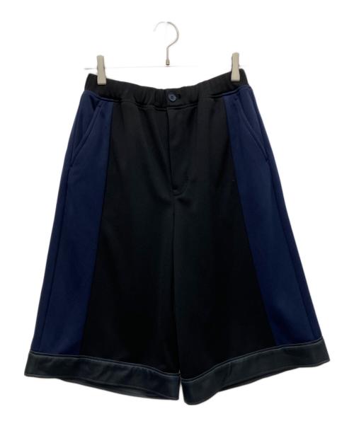 FRAPBOIS（フラボア）FRAPBOIS (フラボア) ショートジャージ パンツ ネイビー×ブラック サイズ:1の古着・服飾アイテム