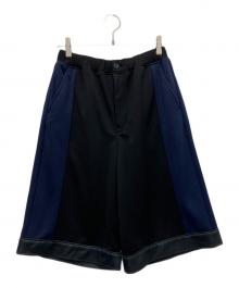 FRAPBOIS（フラボア）の古着「ショートジャージ パンツ」｜ネイビー×ブラック
