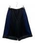 FRAPBOIS（フラボア）の古着「ショートジャージ パンツ」｜ネイビー×ブラック