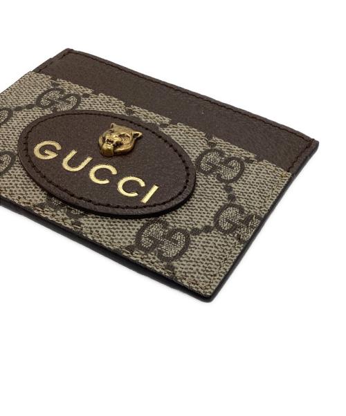 GUCCI（グッチ）GUCCI (グッチ) タイガーヘッド カードケース ブラウンの古着・服飾アイテム