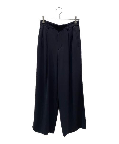 Spick and Span（スピック＆スパン）Spick and Span (スピックアンドスパン) シルキードレープ2タックワイドパンツ グレー サイズ:34の古着・服飾アイテム