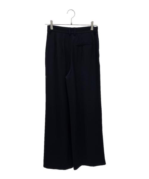 Spick and Span（スピック＆スパン）Spick and Span (スピックアンドスパン) シルキードレープ2タックワイドパンツ ブラック サイズ:34の古着・服飾アイテム