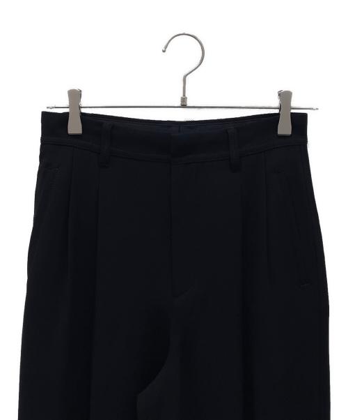 Spick and Span（スピック＆スパン）Spick and Span (スピックアンドスパン) シルキードレープ2タックワイドパンツ ブラック サイズ:34の古着・服飾アイテム