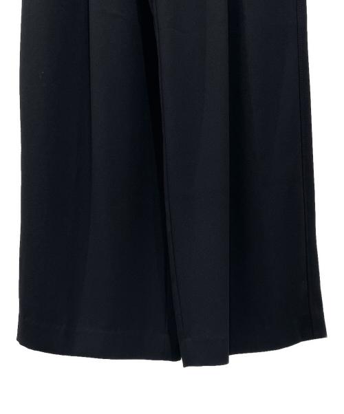 Spick and Span（スピック＆スパン）Spick and Span (スピックアンドスパン) シルキードレープ2タックワイドパンツ ブラック サイズ:34の古着・服飾アイテム