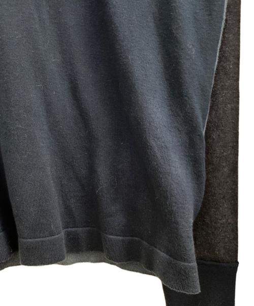 Maison Margiela（メゾンマルジェラ）Maison Margiela (メゾンマルジェラ) 配色クルーネックニット ネイビー サイズ:Sの古着・服飾アイテム