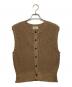 NIKKI essential pieces（ニッキ エッセンシャルピーシーズ）の古着「Cotton Snarl Yarn Knit Vest」｜ブラウン