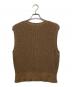 NIKKI essential pieces (ニッキ エッセンシャルピーシーズ) Cotton Snarl Yarn Knit Vest ブラウン サイズ:1：12000円