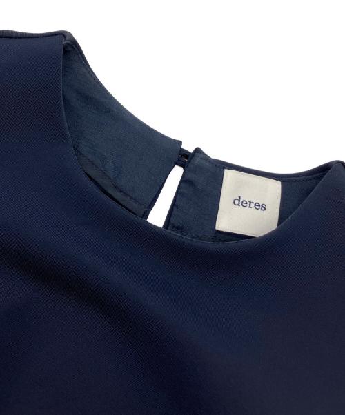 deres（デレス）deres (デレス) Fabiana draping dress ワンピース ネイビー サイズ:SIZE1の古着・服飾アイテム
