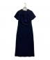 deres（デレス）の古着「Fabiana draping dress ワンピース」｜ネイビー