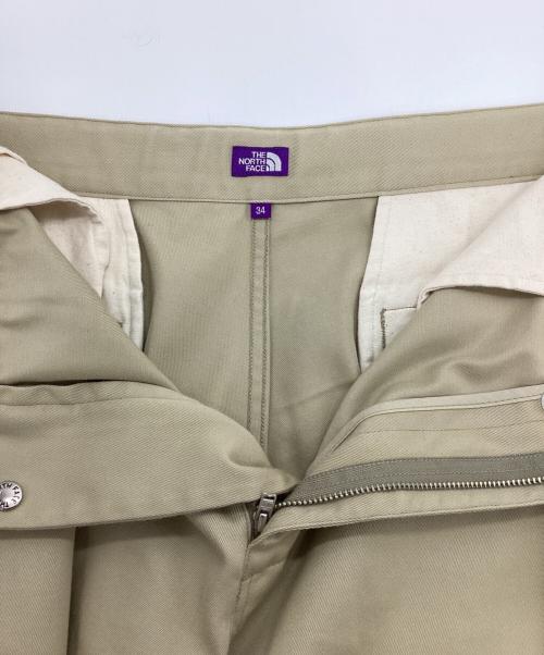 THE NORTHFACE PURPLELABEL（ザ・ノースフェイス パープルレーベル）THE NORTHFACE PURPLELABEL (ザ・ノースフェイス パープルレーベル) チノストレート フィールドパンツ ベージュ サイズ:34の古着・服飾アイテム
