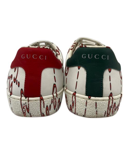GUCCI（グッチ）GUCCI (グッチ) シグネチャーローカットスニーカー ホワイト サイズ:5　1/2の古着・服飾アイテム