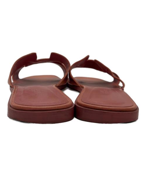 HERMES（エルメス）HERMES (エルメス) Hモチーフサンダル　オラン　182160Z ピンク サイズ:42の古着・服飾アイテム