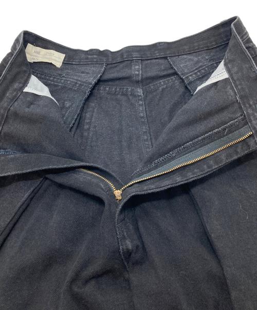 77CRCA（ナナナナサーカ）77crca (ナナナナサーカ) リメイクデニムパンツ　ワイドデニムパンツ ブラック サイズ:実寸参照の古着・服飾アイテム