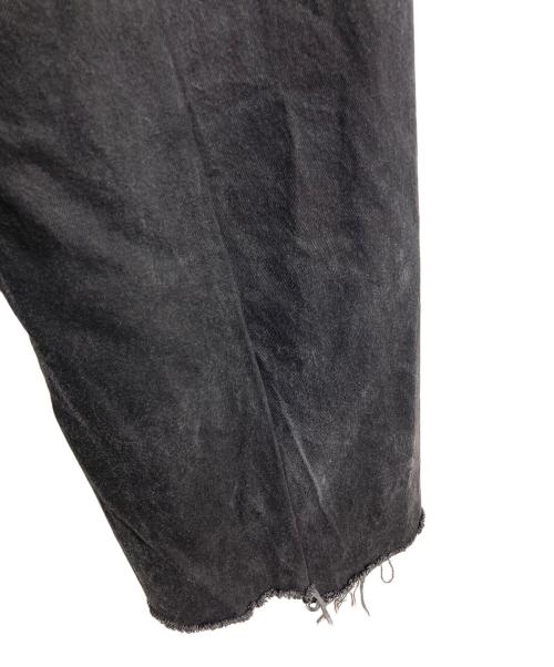 77CRCA（ナナナナサーカ）77crca (ナナナナサーカ) リメイクデニムパンツ　ワイドデニムパンツ ブラック サイズ:実寸参照の古着・服飾アイテム