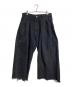 77crca（ナナナナサーカ）の古着「リメイクデニムパンツ　ワイドデニムパンツ」｜ブラック