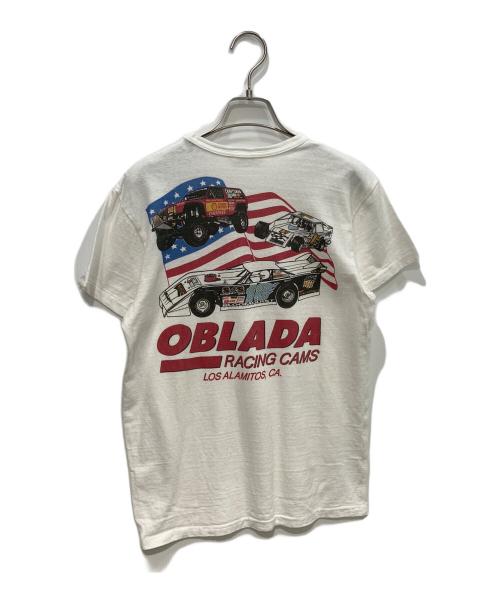 Oblada（オブラダ）Oblada (オブラダ) レーシング プリントTシャツ ホワイト サイズ:Freeの古着・服飾アイテム