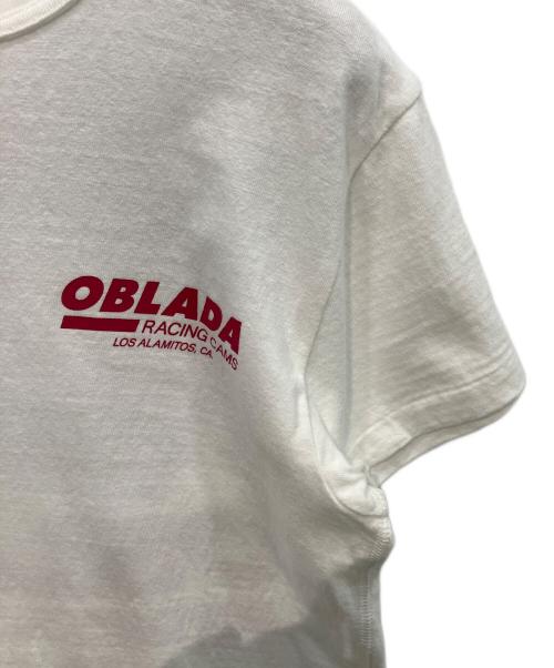 Oblada（オブラダ）Oblada (オブラダ) レーシング プリントTシャツ ホワイト サイズ:Freeの古着・服飾アイテム