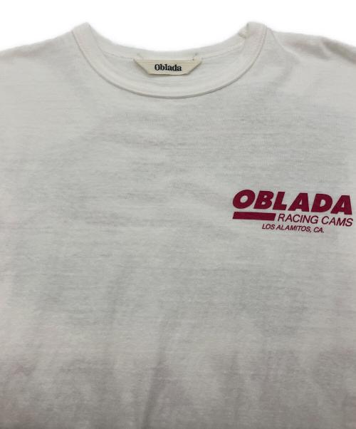 Oblada（オブラダ）Oblada (オブラダ) レーシング プリントTシャツ ホワイト サイズ:Freeの古着・服飾アイテム