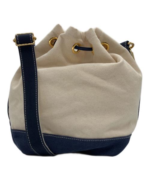 SITA PARANTICA（シータパランティカ）SITA PARANTICA (シータパランティカ) Spick and Span (スピック＆スパン) 別注巾着ショルダー アイボリー×ネイビー サイズ:下記参照の古着・服飾アイテム