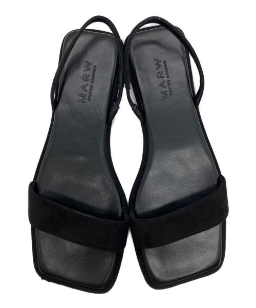 MARW UNITED ARROWS（マルゥ ユナイテッドアローズ）MARW UNITED ARROWS (マルゥ ユナイテッドアローズ) Odette e Odile (オデットエオディール) フラットバッグベルトサンダル ブラック サイズ:24㎝の古着・服飾アイテム