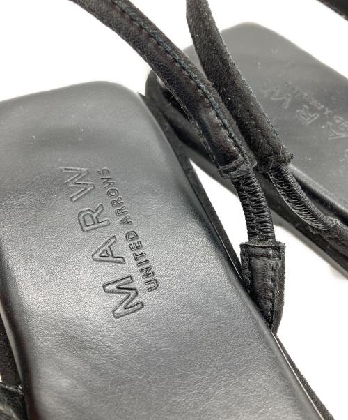 MARW UNITED ARROWS（マルゥ ユナイテッドアローズ）MARW UNITED ARROWS (マルゥ ユナイテッドアローズ) Odette e Odile (オデットエオディール) フラットバッグベルトサンダル ブラック サイズ:24㎝の古着・服飾アイテム